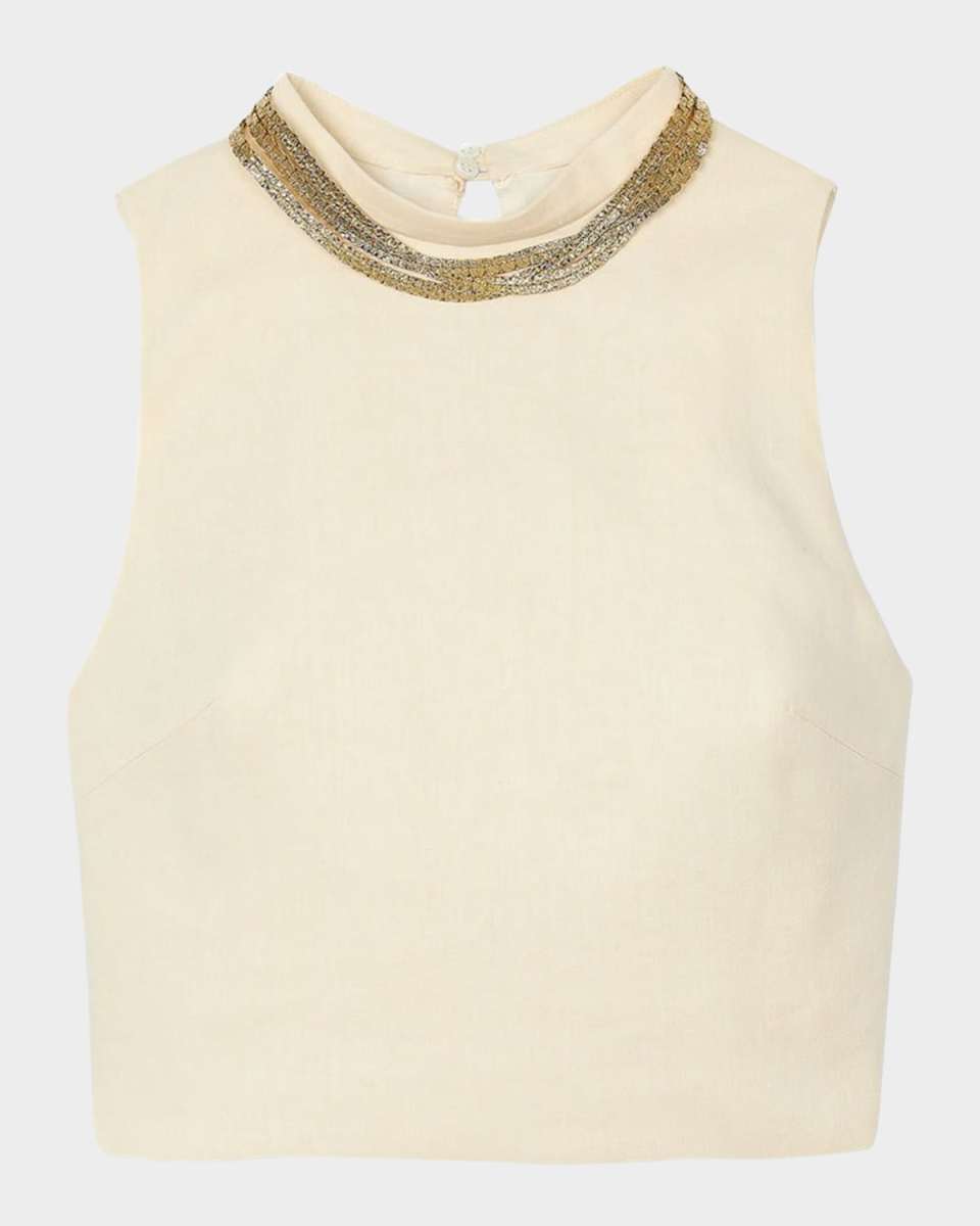 Beauty High-Neck Jewelry Top